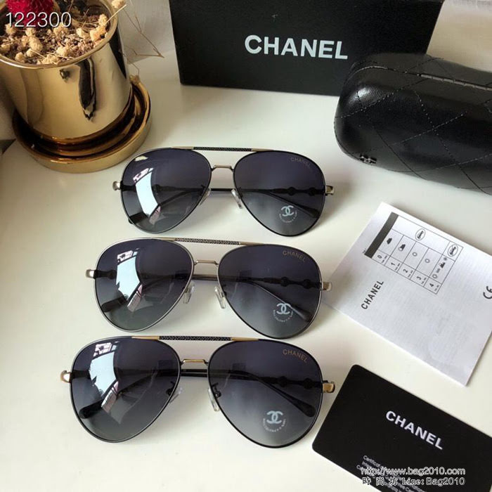 CHANEL香奈兒 2019新品 偏光金屬 寶麗來高清偏光鏡片 男女同款 太陽鏡 0205  lly1089